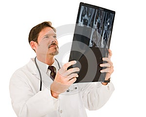 Handsome Doctor with MRI