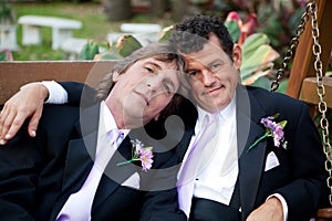 Handsome Gay Wedding Couple