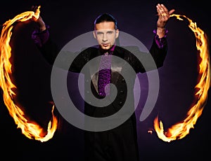 Handsome magician photo