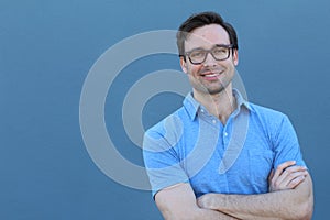 Handsome male with glasses portrait