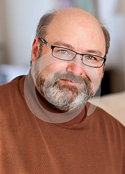 Handsome man in forties portrait