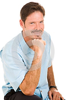 Handsome Man with Roguish Grin