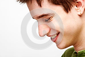 Handsome man smiling