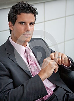 Handsome Man in Suit and Tie