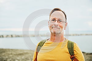 Handsome man on summer vacation