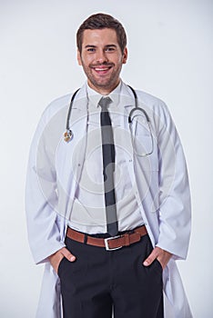 Handsome medical doctor