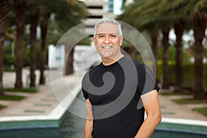 Handsome middle age man