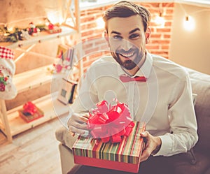 Handsome romantic guy