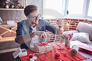 Handsome romantic guy