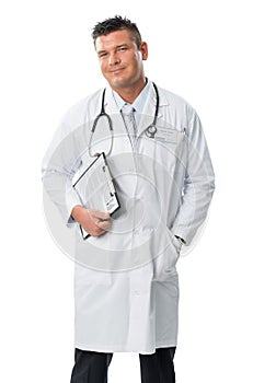 Handsome smiling doctor portrait