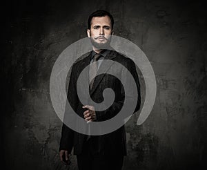 Handsome well-dressed man