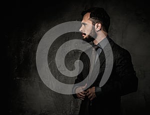 Handsome well-dressed man