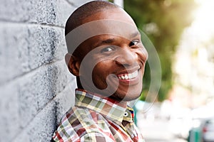 Handsome young african man smiling