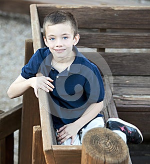 Handsome young boy portrait