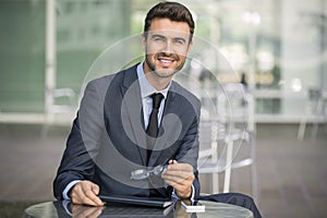 Handsome Young Businessman Portrait