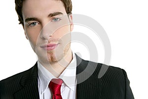 Handsome young businessman portrait tie suit