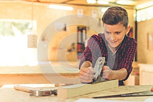 Handsome young carpenter