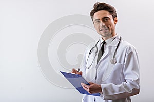 Handsome young doctor