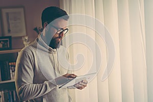 Working in a home office