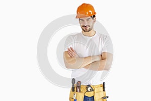 Handsome young handyman photo