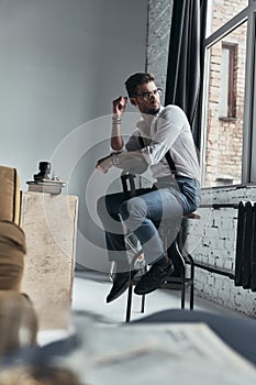 Got something on his mind.