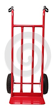 Handtruck isolated on white