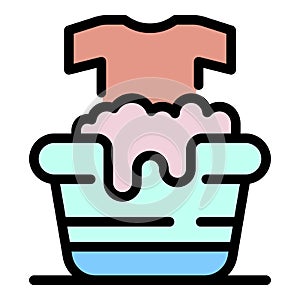 Handwash icon color outline vector