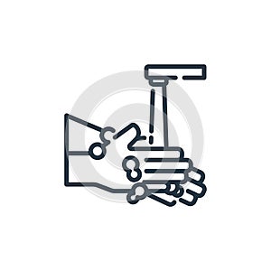 handwash vector icon. handwash editable stroke. handwash linear symbol for use on web and mobile apps, logo, print media. Thin