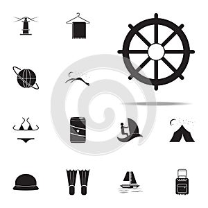 handwheel icon. summer pleasure icons universal set for web and mobile