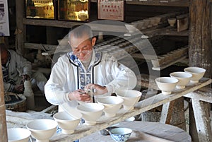 Handwork chinaware workshop