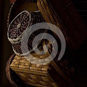 Handwoven Baskets in Natural Light