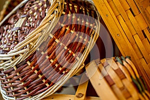 Handwoven Baskets in Natural Light