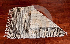 Handwoven wool rug