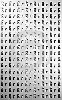 Handwriting black and white symbol filling pattern.