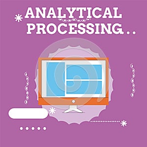 Handwriting text Analytical Processing. Concept meaning easily View Write Reports Data Mining and Discovery