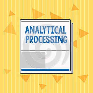 Handwriting text Analytical Processing. Concept meaning easily View Write Reports Data Mining and Discovery