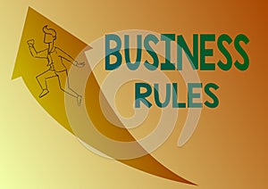 Handwriting text Business Rules. Business overview the principles which determine the corporation s is activities