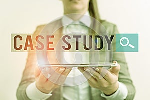 Handwriting text Case Study. Concept meaning analysis and a specific research design for examining a problem Business