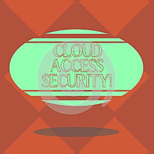 Handwriting text Cloud Access Security. Concept meaning protect cloudbased systems, data and infrastructure Blank Color