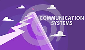 Handwriting text Communication Systems. Conceptual photo Flow of Information use of Machine to transmit signals