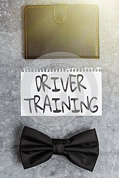 Handwriting text Driver Training. Business overview prepares a new driver to obtain a driver s is license Presenting