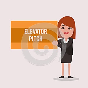 Handwriting text Elevator Pitch. Concept meaning A persuasive sales pitch Brief speech about the product