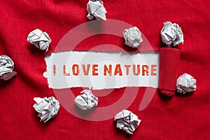 Handwriting text I Love Nature. Conceptual photo Business Strategy Competition Challenge Way to be success