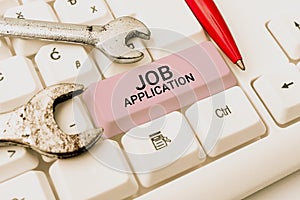 Handwriting text Job ApplicationThe standard business document serves a number of purposes. Business overview The photo