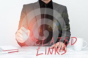 Handwriting text Related Links. Business concept Website inside a Webpage Cross reference Hotlinks Hyperlinks