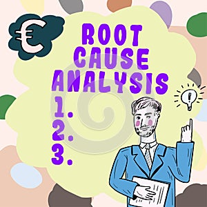 Handwriting text Root Cause Analysis. Word for Method of Problem Solving Identify Fault or Problem
