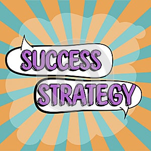 Handwriting text Success Strategy. Business idea provides guidance the bosses needs to run the company Gentleman Holding