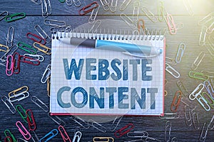 Handwriting text Website Content. Business idea single most important and soughtafter commodity on the web Bright New photo