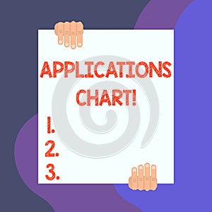 Handwriting text writing Applications Chart. Concept meaning graph used to study how a process changes over time Two