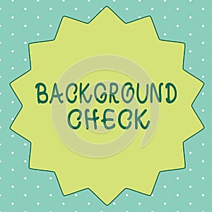 Handwriting text writing Background Check. Concept meaning way to discover issues that could affect your business